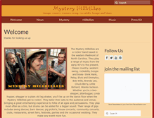 Tablet Screenshot of mysteryhillbillies.com